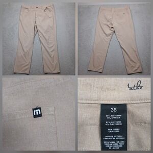 Matix Atla Stretch Pants Men's 36 Tan Casual Skate‎ Chino Style